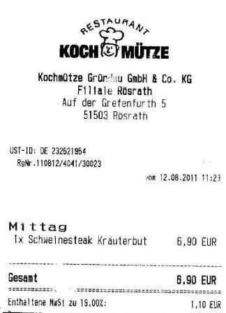 gakt Hffner Kochmtze Restaurant